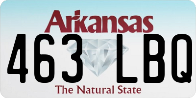 AR license plate 463LBQ