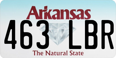 AR license plate 463LBR