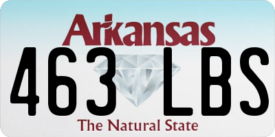 AR license plate 463LBS