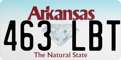 AR license plate 463LBT