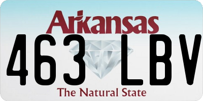 AR license plate 463LBV