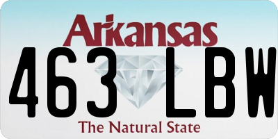 AR license plate 463LBW