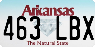 AR license plate 463LBX