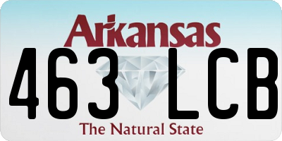 AR license plate 463LCB
