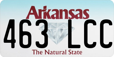AR license plate 463LCC