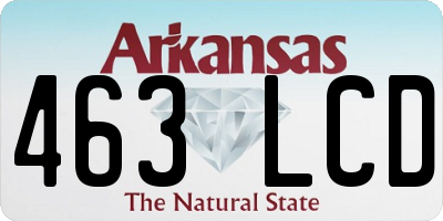 AR license plate 463LCD