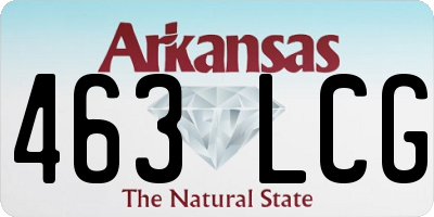 AR license plate 463LCG