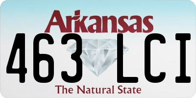AR license plate 463LCI