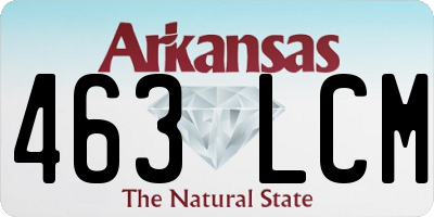 AR license plate 463LCM