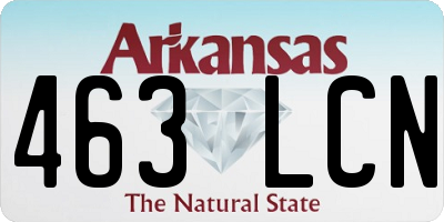 AR license plate 463LCN