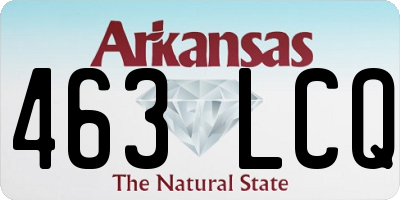 AR license plate 463LCQ