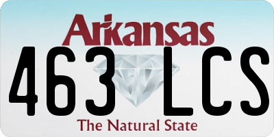 AR license plate 463LCS