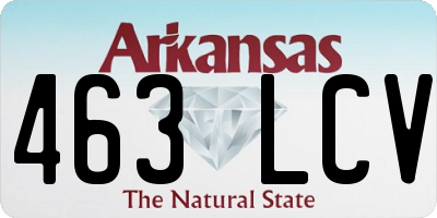 AR license plate 463LCV