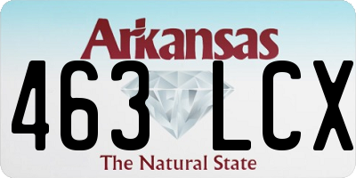 AR license plate 463LCX