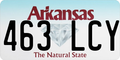 AR license plate 463LCY