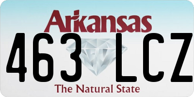 AR license plate 463LCZ