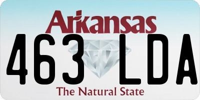 AR license plate 463LDA