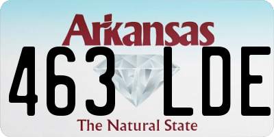 AR license plate 463LDE
