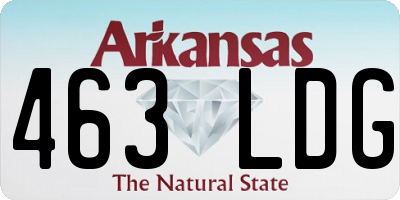 AR license plate 463LDG