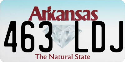 AR license plate 463LDJ