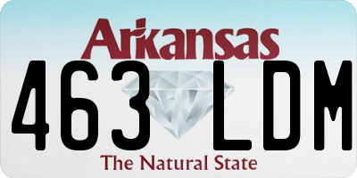 AR license plate 463LDM
