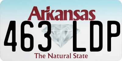 AR license plate 463LDP