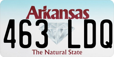 AR license plate 463LDQ