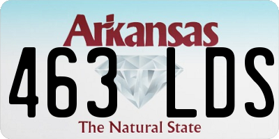 AR license plate 463LDS