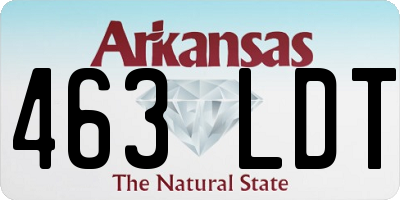 AR license plate 463LDT