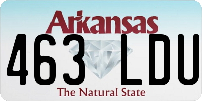 AR license plate 463LDU