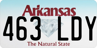 AR license plate 463LDY