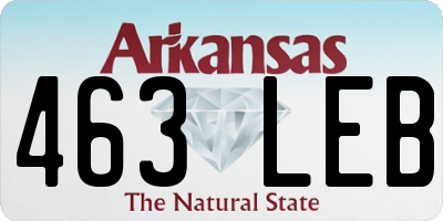 AR license plate 463LEB