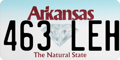 AR license plate 463LEH
