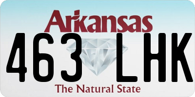 AR license plate 463LHK