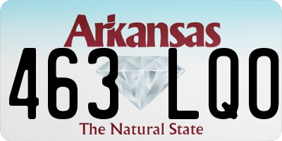 AR license plate 463LQO