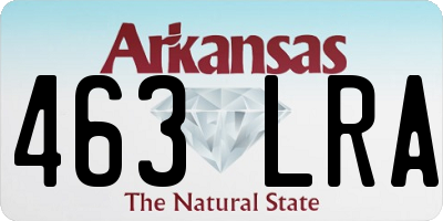 AR license plate 463LRA