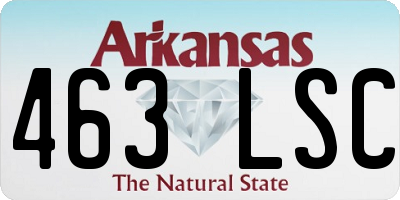 AR license plate 463LSC