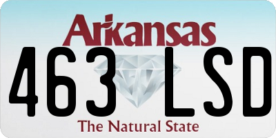 AR license plate 463LSD