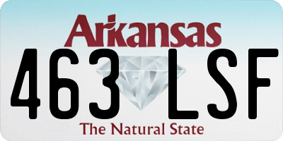 AR license plate 463LSF