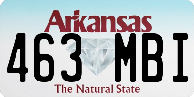 AR license plate 463MBI