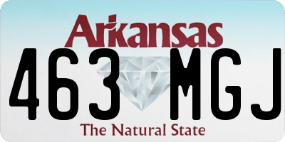 AR license plate 463MGJ