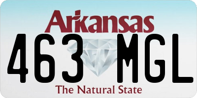 AR license plate 463MGL