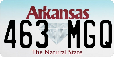 AR license plate 463MGQ