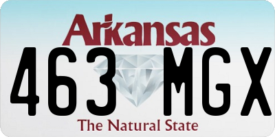 AR license plate 463MGX