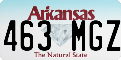 AR license plate 463MGZ