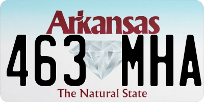 AR license plate 463MHA