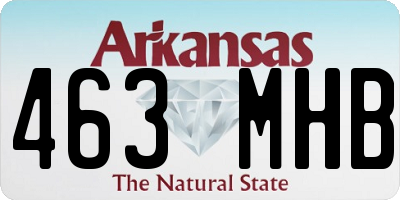 AR license plate 463MHB