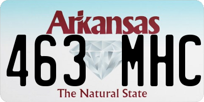 AR license plate 463MHC
