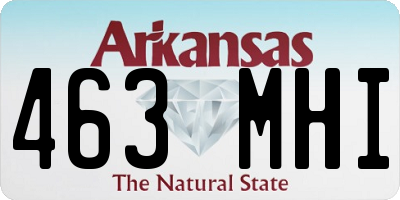 AR license plate 463MHI