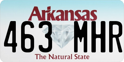 AR license plate 463MHR